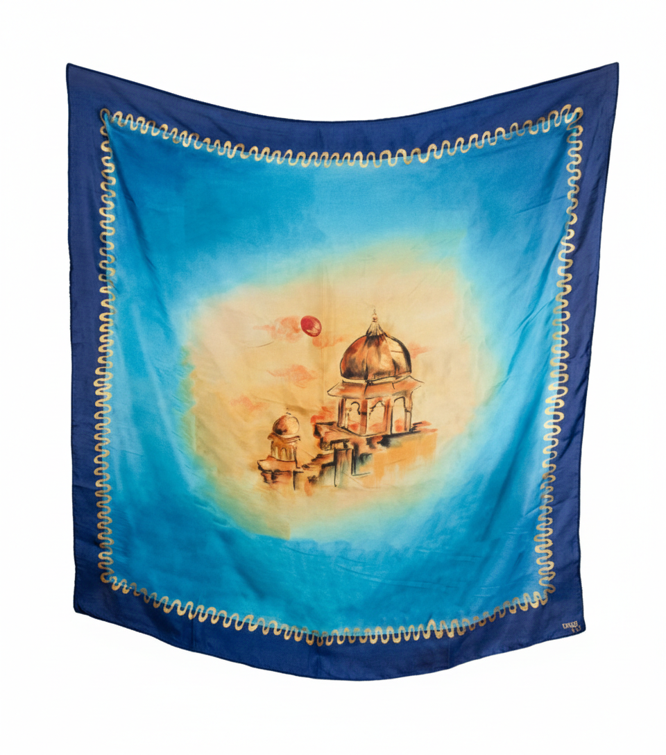 Sunset Tomb - Square Canvas